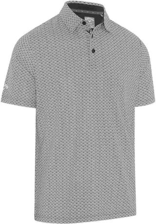 Callaway Tee Allover Print męskie polo, czarne