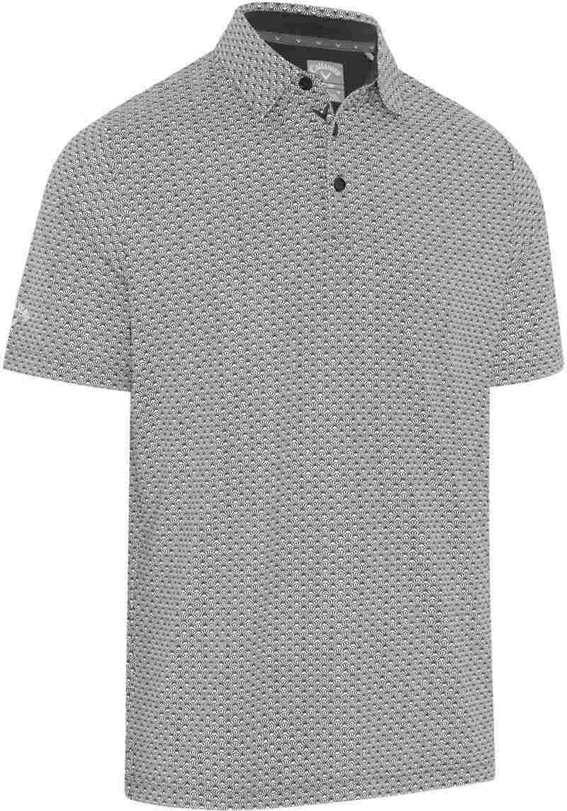 Callaway Tee Allover Print męskie polo, czarne