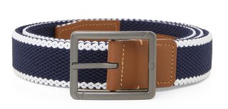 Callaway Striped Stretch Braided pasek męski, granatowo/biały