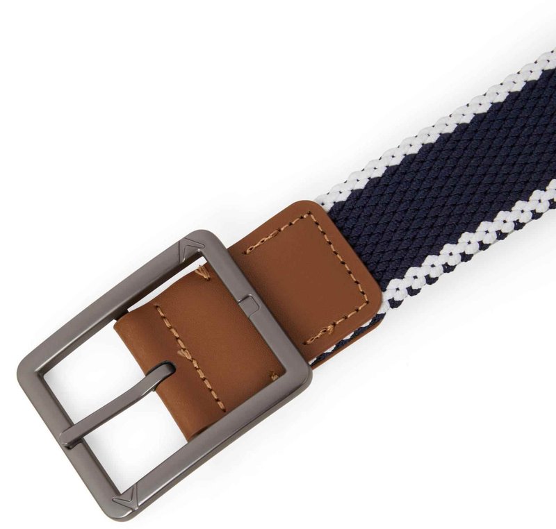 Callaway Striped Stretch Braided pasek męski, granatowo/biały