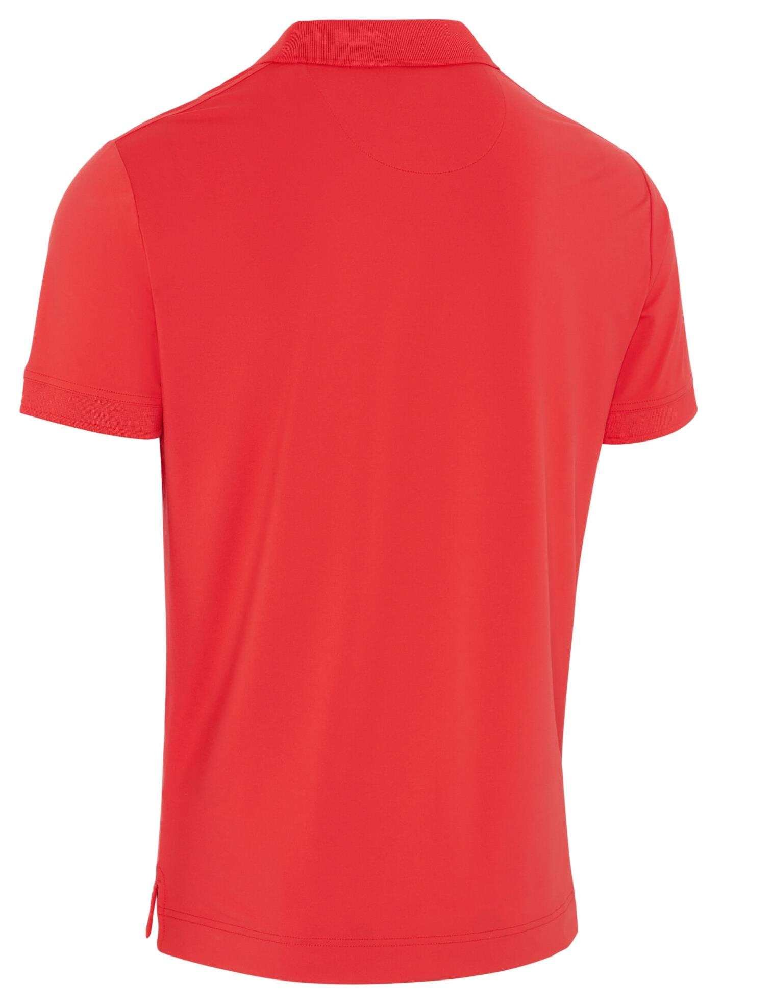 Callaway Solid Ribbed męskie polo, hibicus