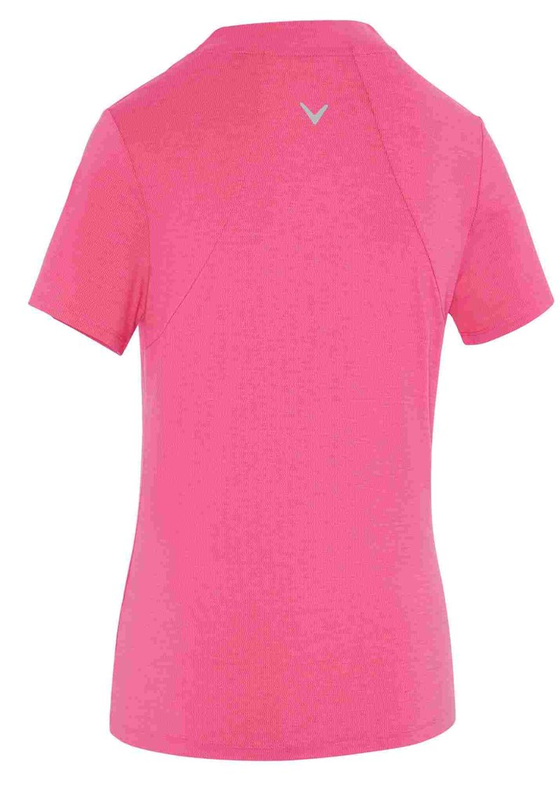 Callaway Tonal Heather damskie polo, różowe