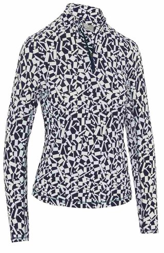 Callaway Two Tone Geo damska bluza, granatowa