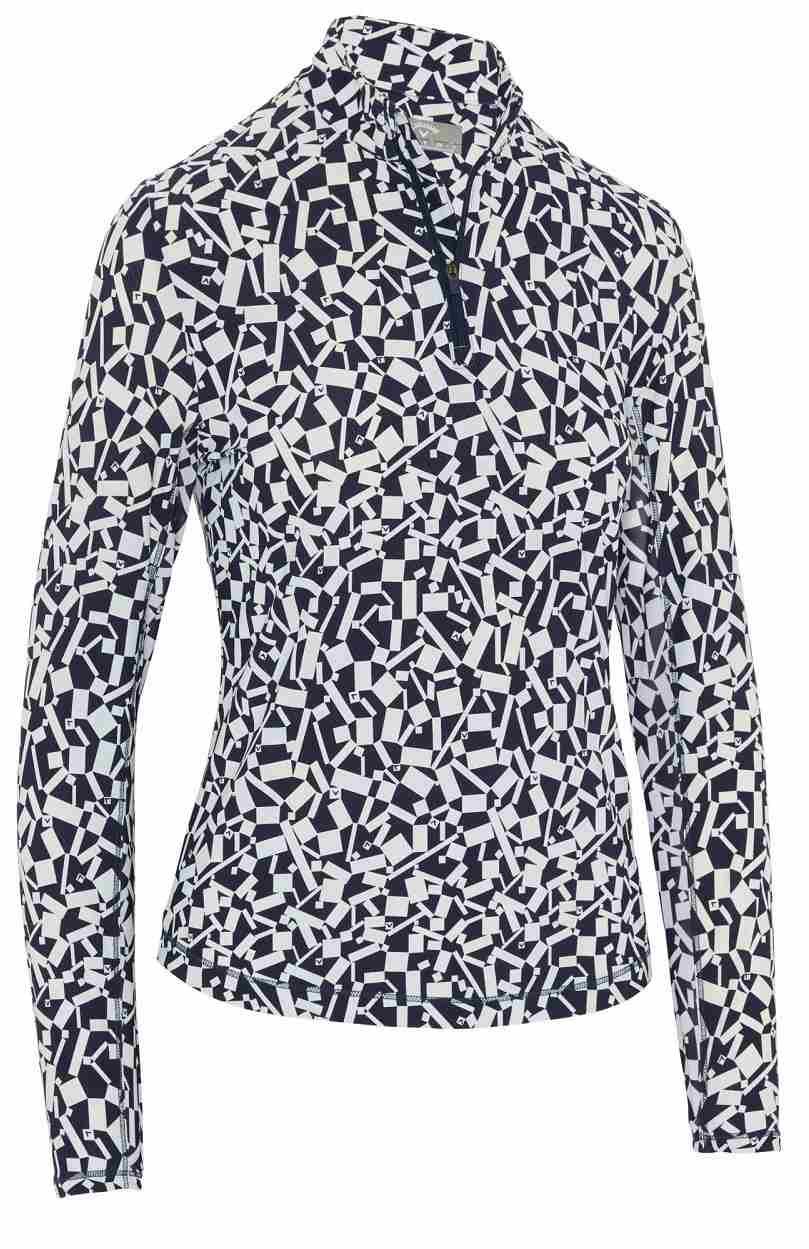 Callaway Two Tone Geo damska bluza, granatowa