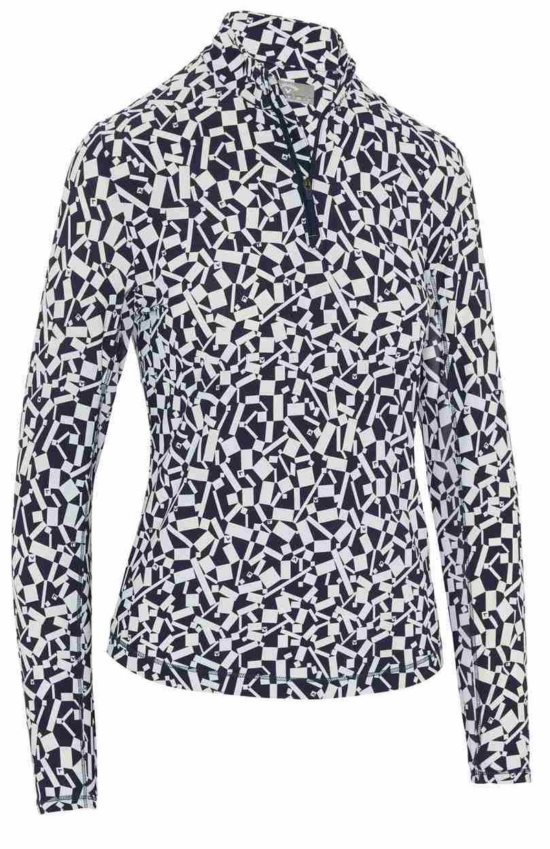 Callaway Two Tone Geo damska bluza, granatowa