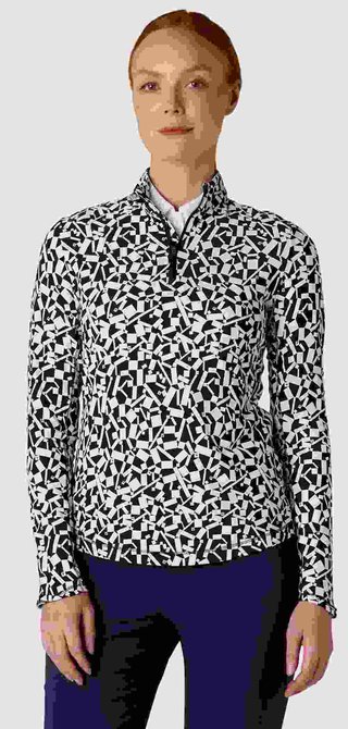 Callaway Two Tone Geo damska bluza, granatowa