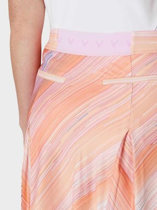 Callaway Striped Pleated 17" spódnica golfowa, papaya