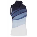 Callaway Gradient Wave Sleeveless damskie polo, granatowe