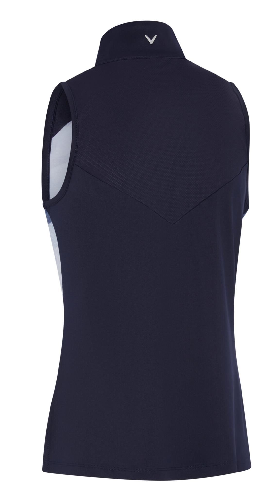 Callaway Gradient Wave Sleeveless damskie polo, granatowe