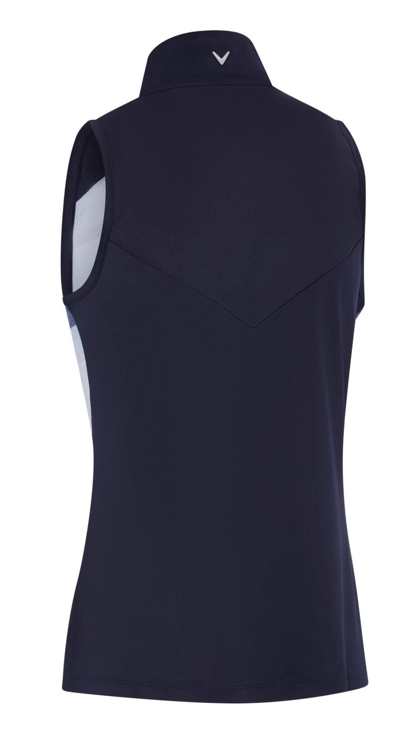 Callaway Gradient Wave Sleeveless damskie polo, granatowe