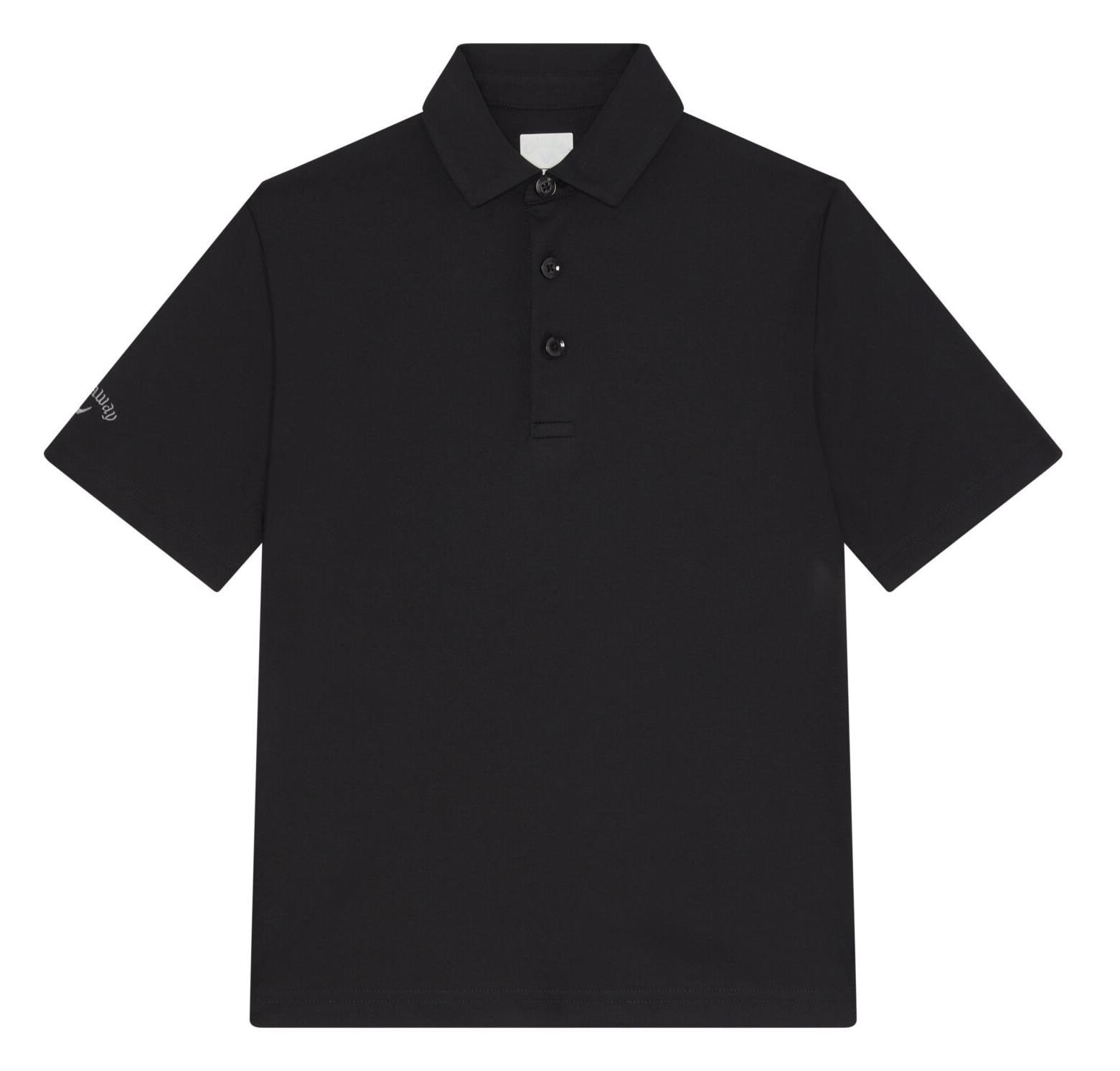 Callaway Unisex Solid juniorskie polo, czarne