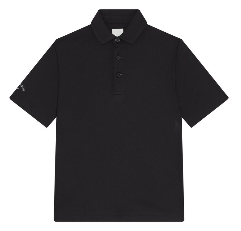Callaway Unisex Solid juniorskie polo, czarne