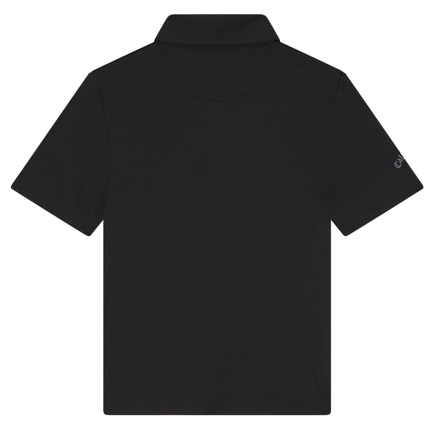 Callaway Unisex Solid juniorskie polo, czarne