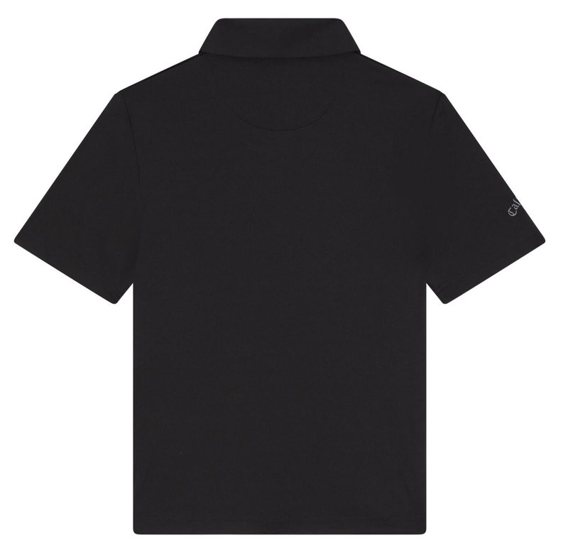 Callaway Unisex Solid juniorskie polo, czarne