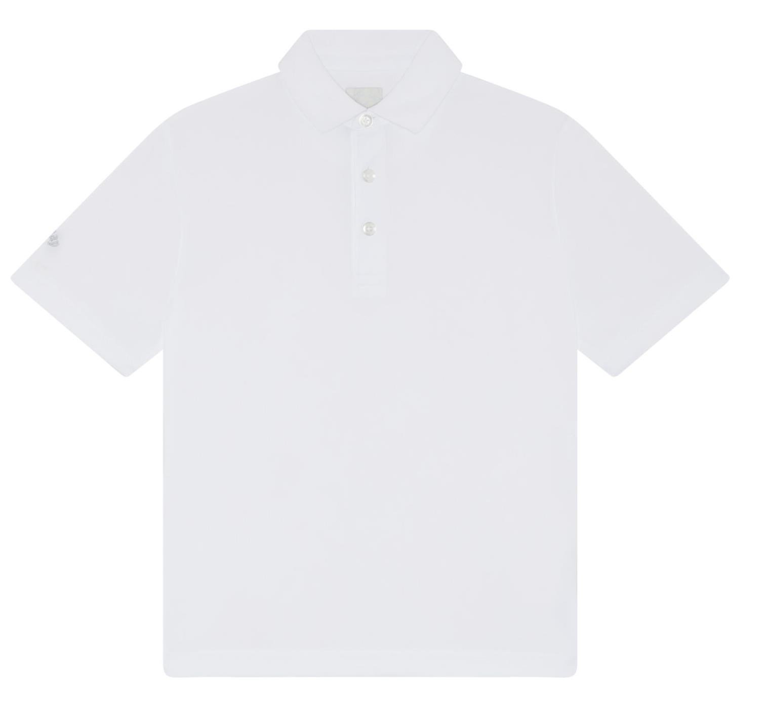 Callaway Unisex Solid juniorskie polo, białe