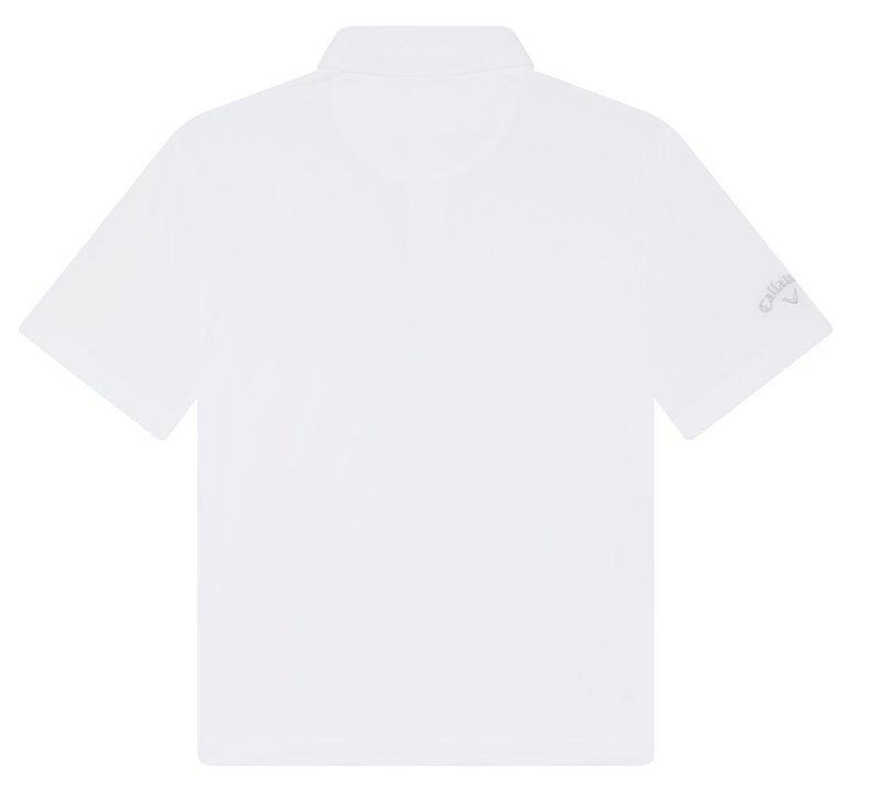 Callaway Unisex Solid juniorskie polo, białe