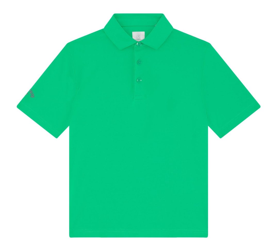 Callaway Unisex Solid juniorskie polo, zielone