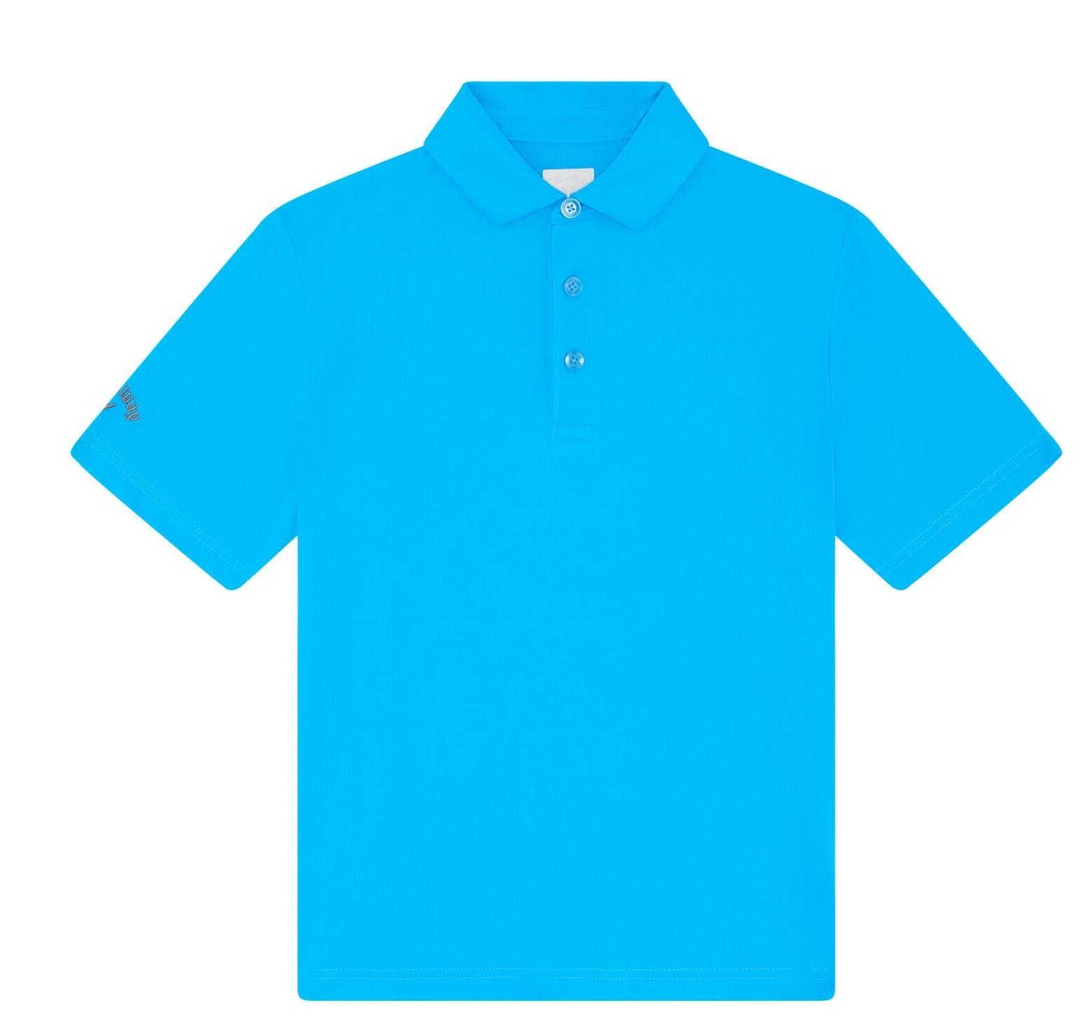 Callaway Unisex Solid juniorskie polo, niebieskie