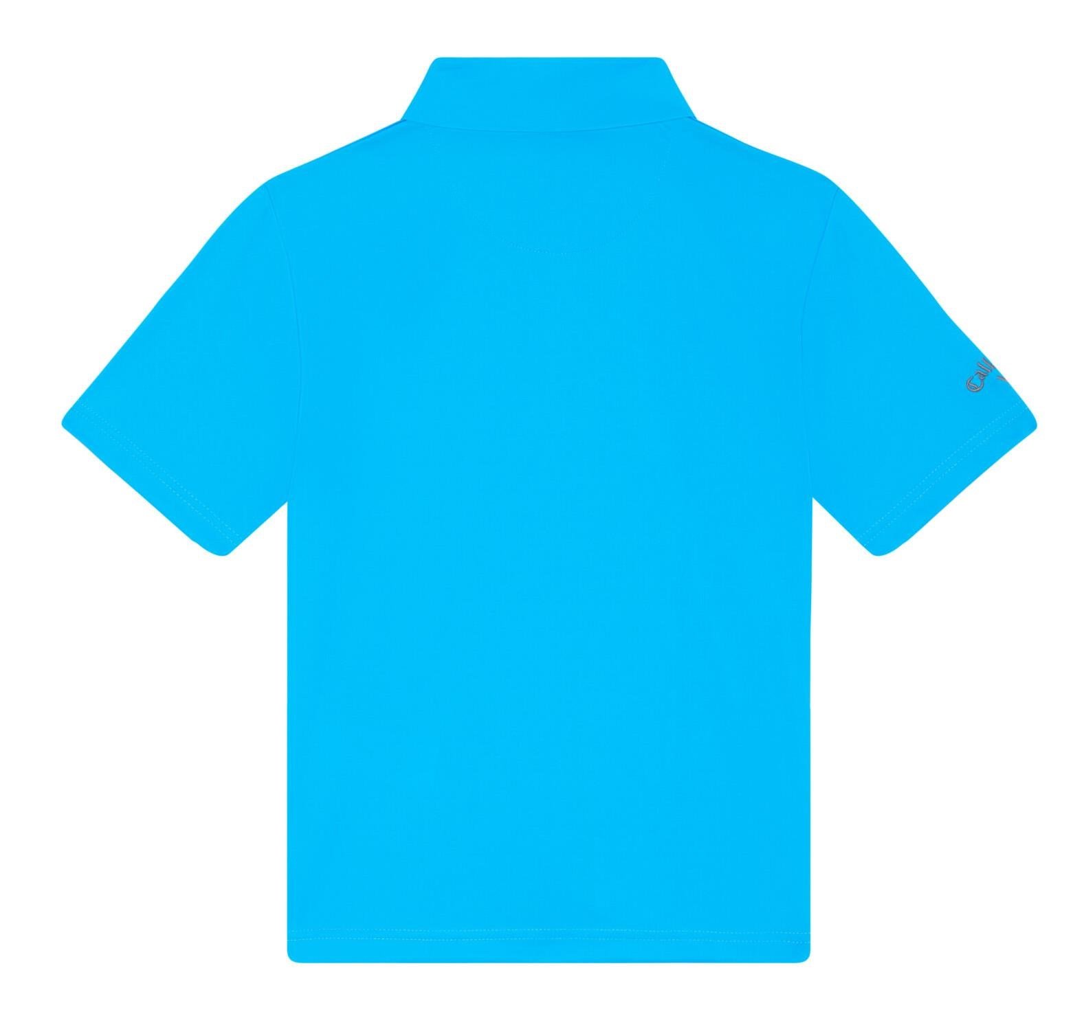 Callaway Unisex Solid juniorskie polo, niebieskie