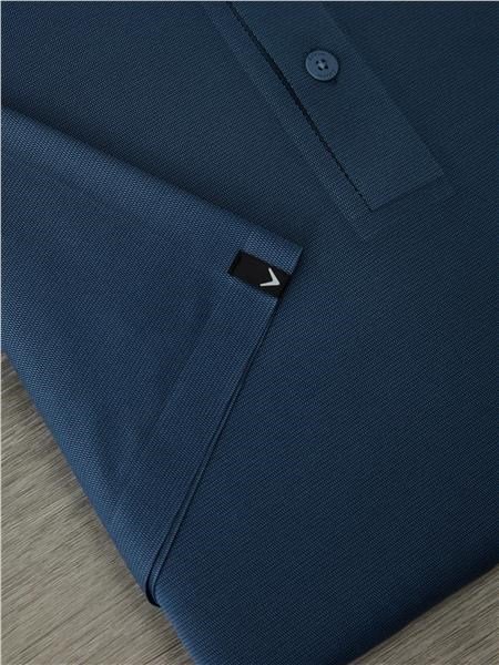 Callaway Premium Jacquard męskie polo, peacoat