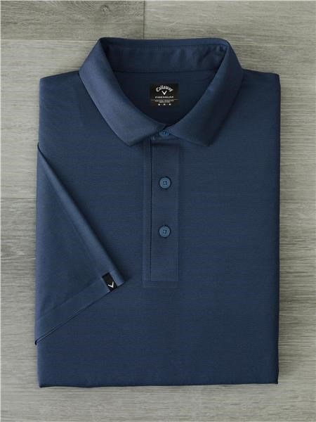 Callaway Premium Jacquard męskie polo, peacoat