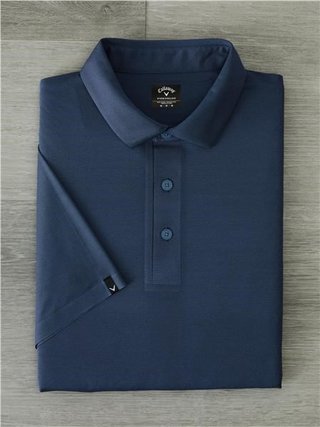 Callaway Premium Jacquard męskie polo, peacoat