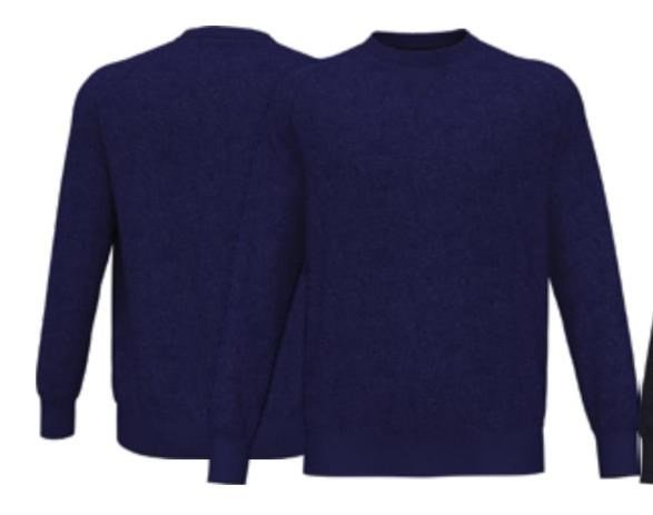 Callaway Crew Neck Merino męski sweter, indigo heather