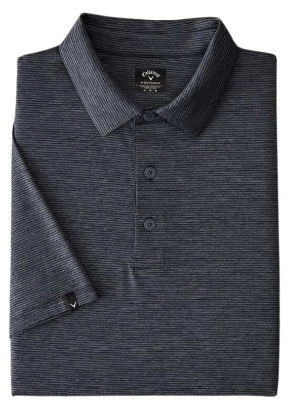 Callaway Premium Fine Line męskie polo, ebony heather