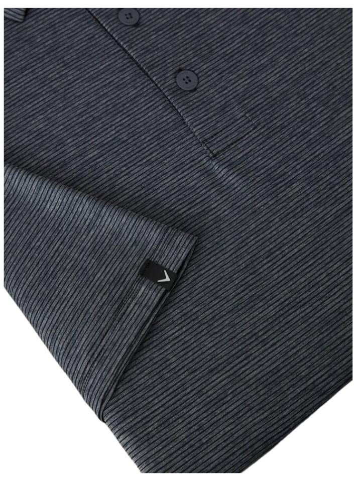 Callaway Premium Fine Line męskie polo, ebony heather
