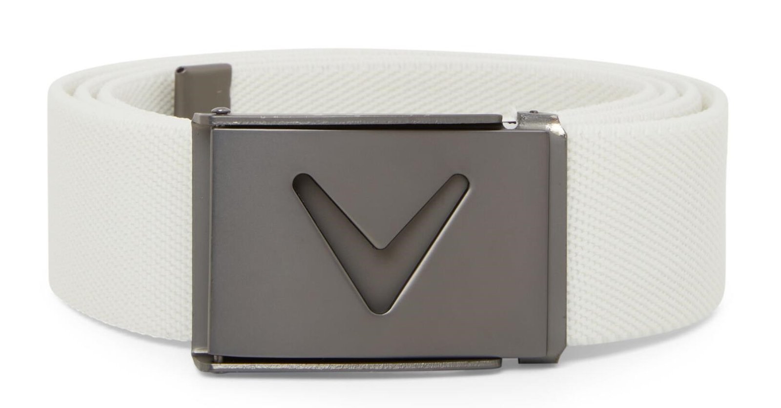 Callaway V-Logo Web pasek męski, biały