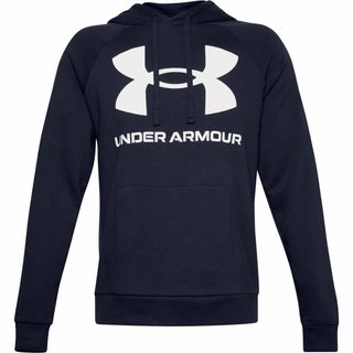 Under Armour Rival Fleece Big Logo Hoodie męska bluza, granatowa