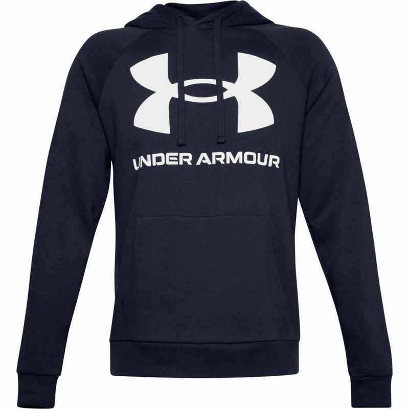 Under Armour Rival Fleece Big Logo Hoodie męska bluza, granatowa
