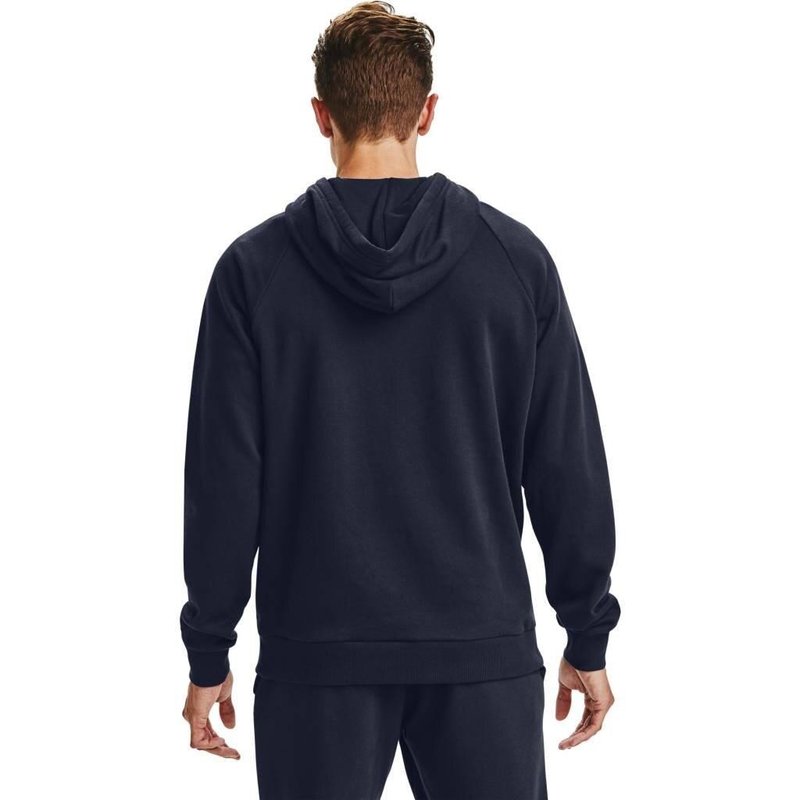 Under Armour Rival Fleece Big Logo Hoodie męska bluza, granatowa