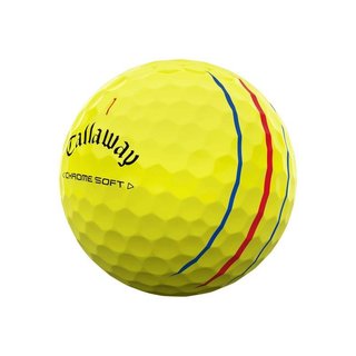 Callaway Chrome Soft Triple Track piłki golfowe, żółte