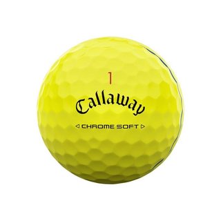 Callaway Chrome Soft Triple Track piłki golfowe, żółte