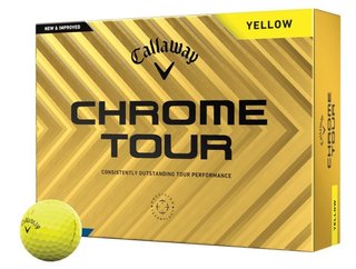 Callaway Chrome Tour piłki golfowe, żółte
