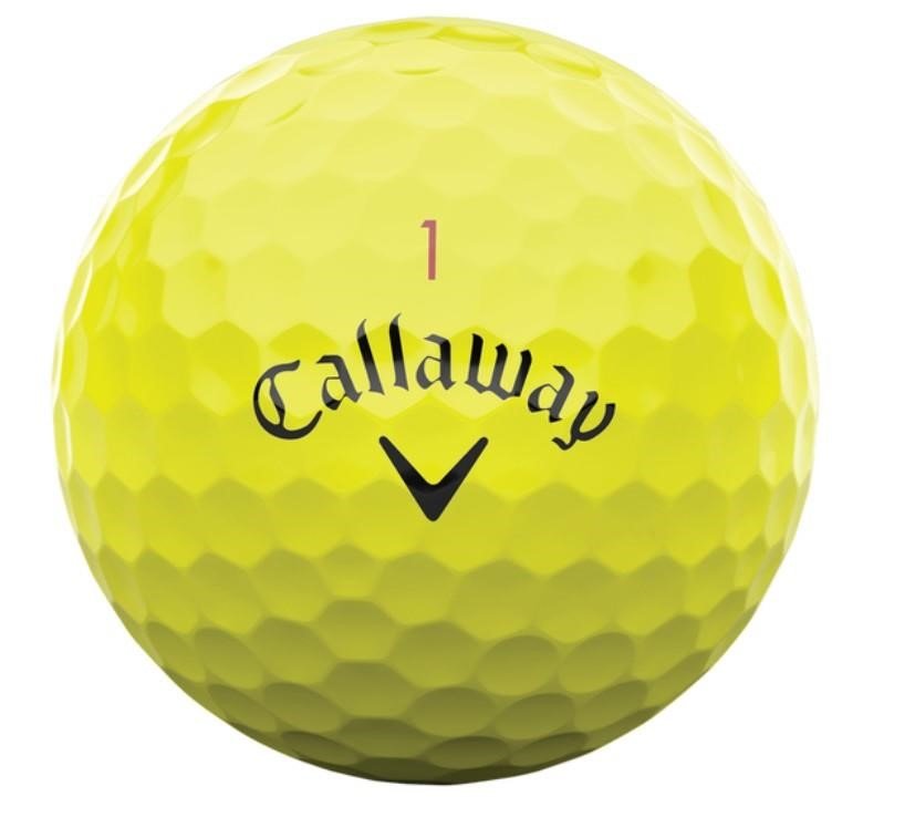Callaway Chrome Tour piłki golfowe, żółte