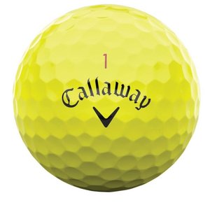 Callaway Chrome Tour piłki golfowe, żółte