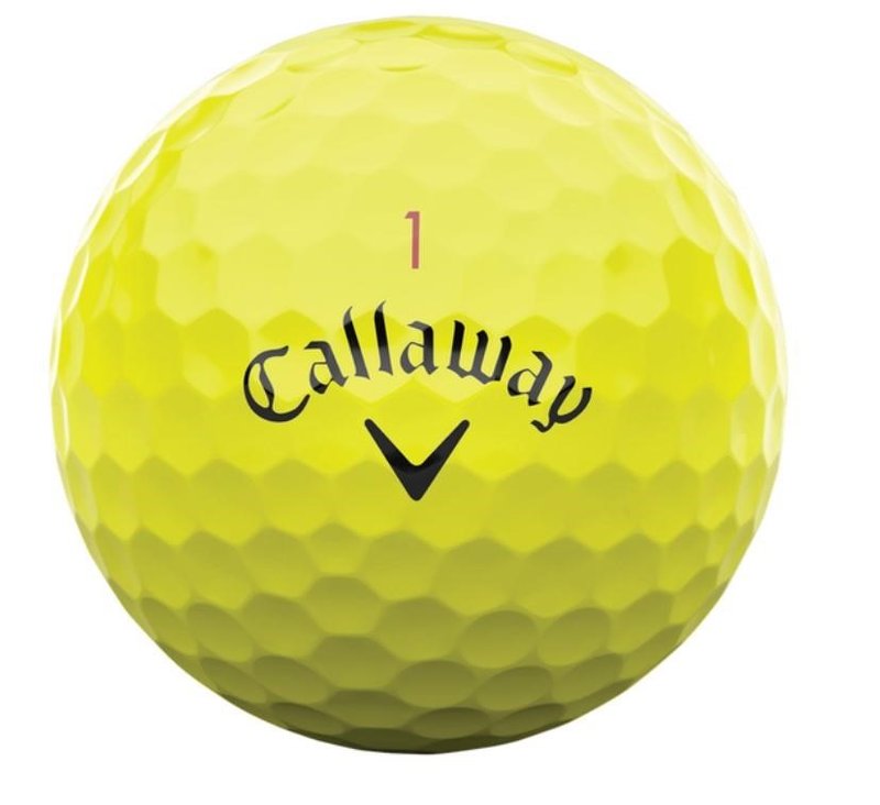 Callaway Chrome Tour piłki golfowe, żółte