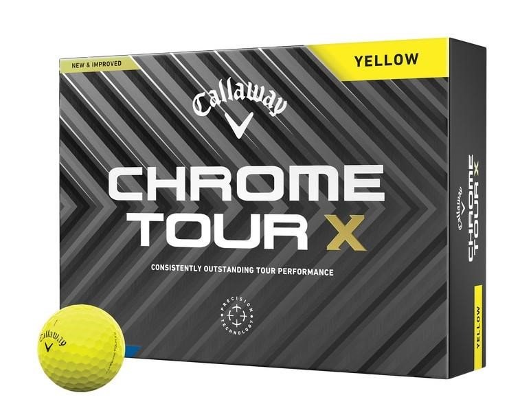 Callaway Chrome Tour X piłki golfowe, żółte