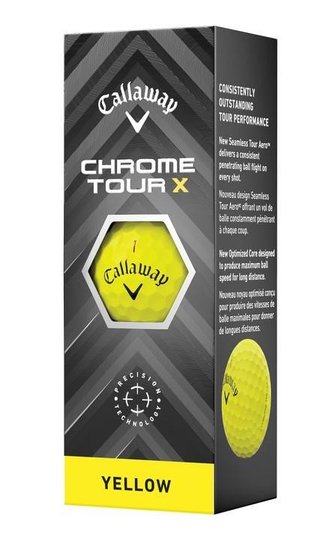 Callaway Chrome Tour X piłki golfowe, żółte