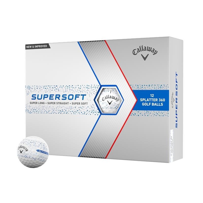 Callaway Supersoft Splatter 360 Blue piłki golfowe
