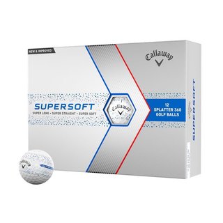 Callaway Supersoft Splatter 360 Blue piłki golfowe