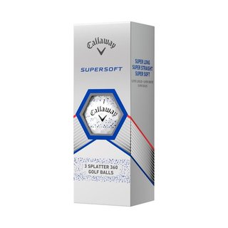 Callaway Supersoft Splatter 360 Blue piłki golfowe