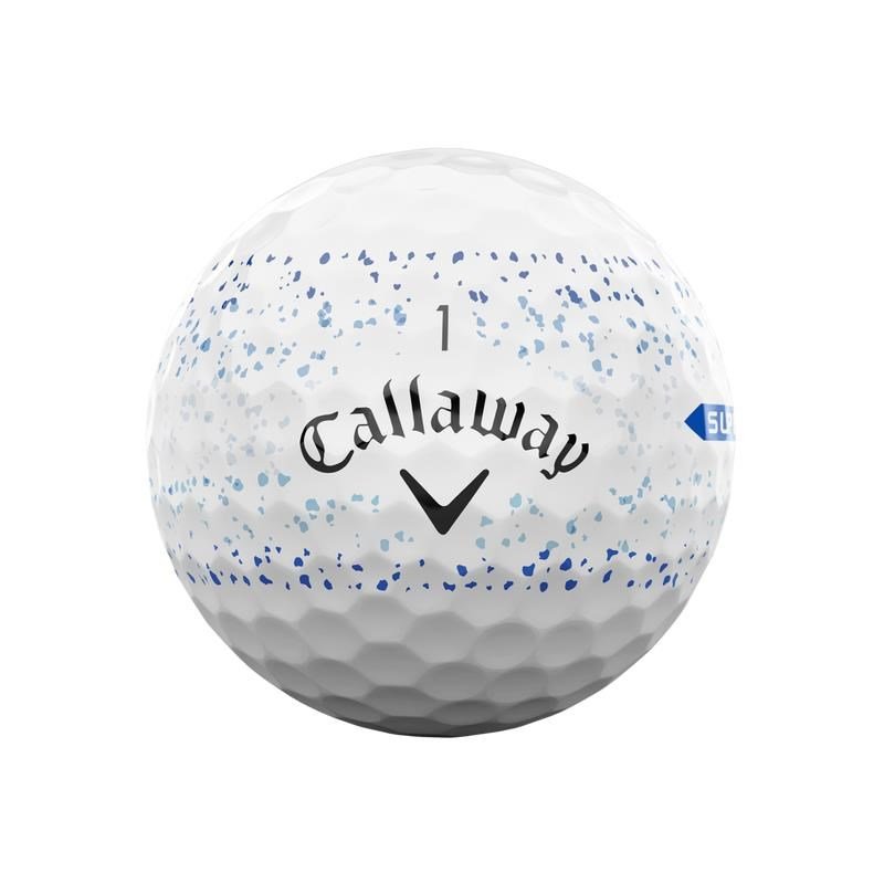 Callaway Supersoft Splatter 360 Blue piłki golfowe