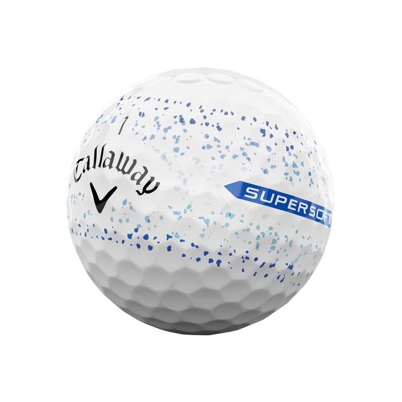 Callaway Supersoft Splatter 360 Blue piłki golfowe
