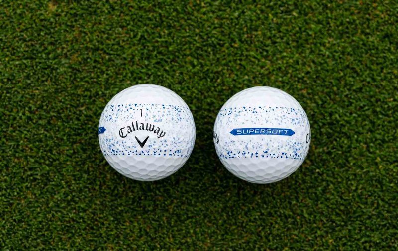Callaway Supersoft Splatter 360 Blue piłki golfowe