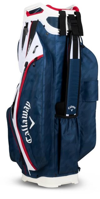Callaway ORG 14 cart bag, biało/niebiesko/houndstooth/czerwony