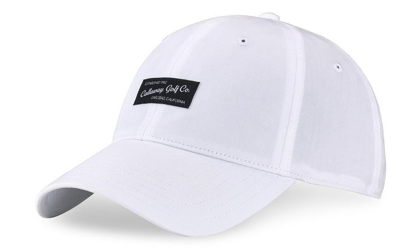 Callaway Relaxed Retro męska czapka z daszkiem, biało/czarna