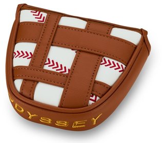 Odyssey Baseball Mallet Putter headcover, brązowo/biały